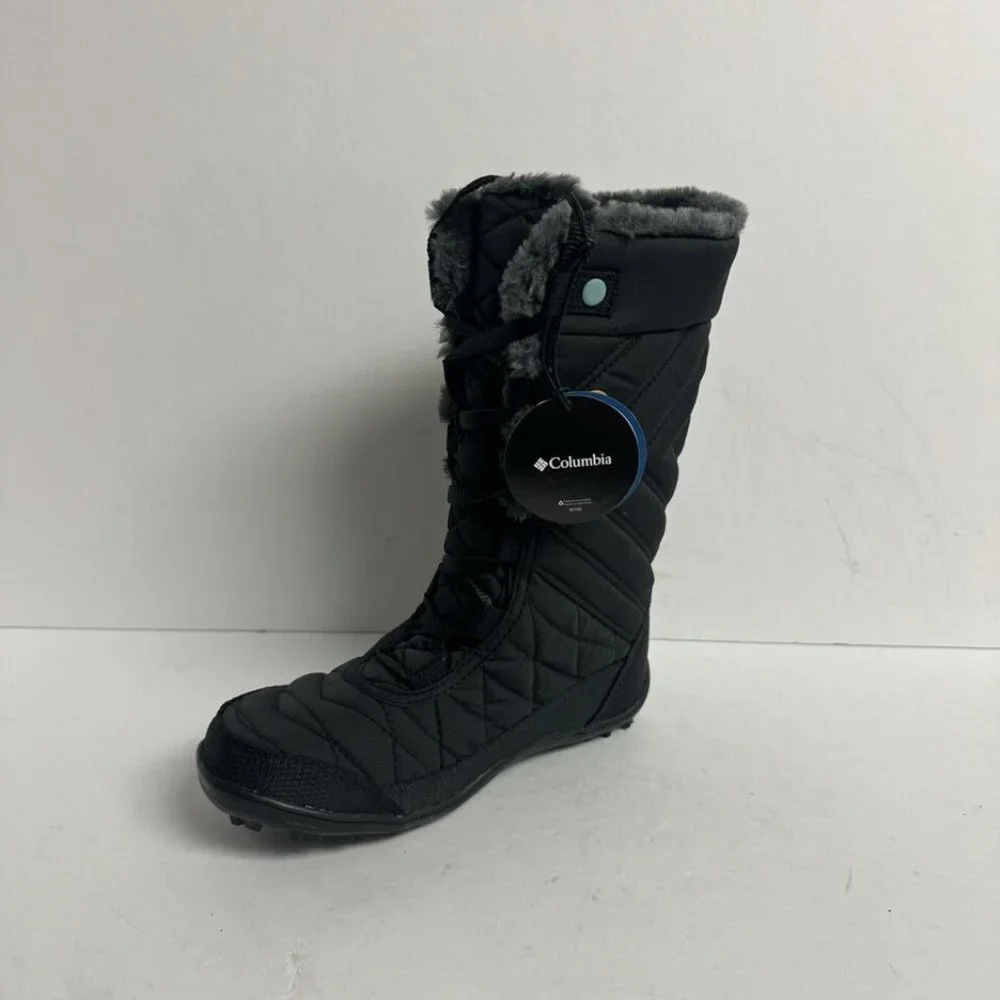Columbia Youth Minx Mid III Waterproof Omni Heat Boot Black Size 1 M